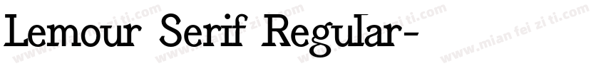 Lemour Serif Regular字体转换